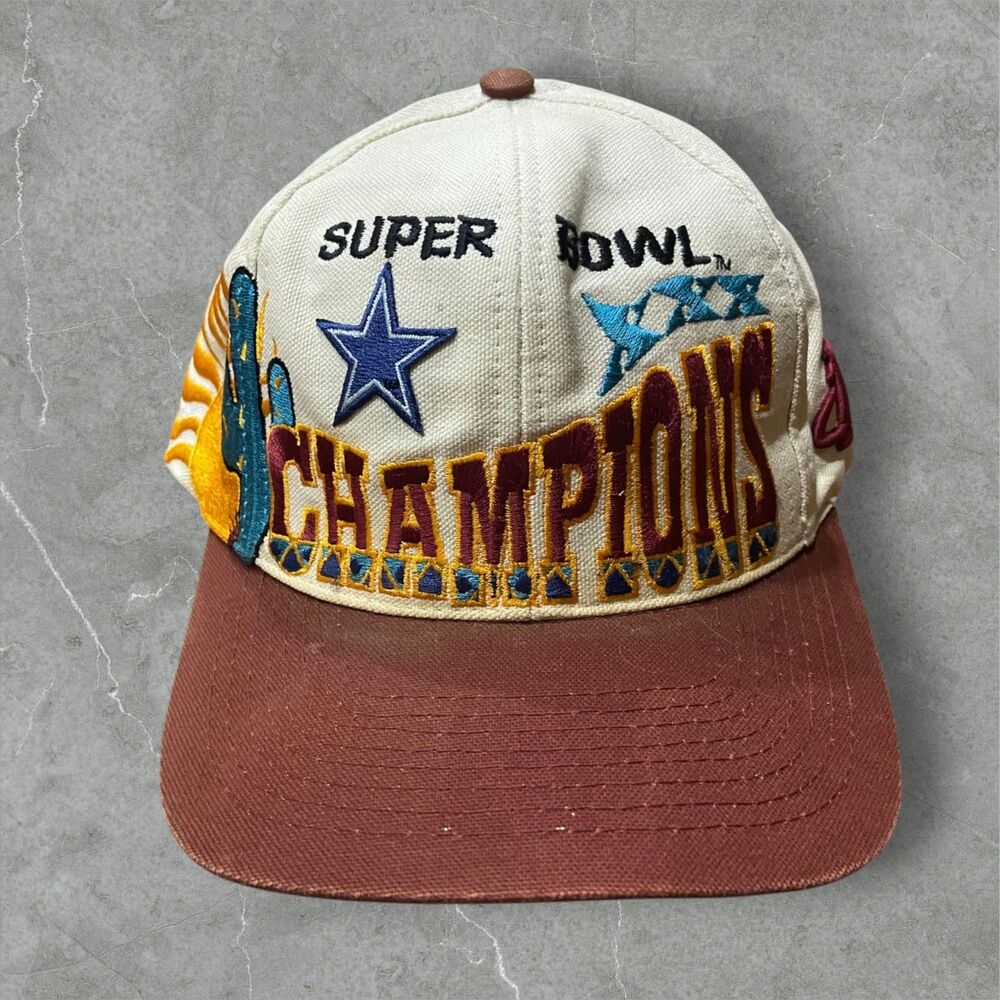 Logo Athletic Vtg Super Bowl XXX Champions Dallas Cowboys Snapback Hat Mens OS